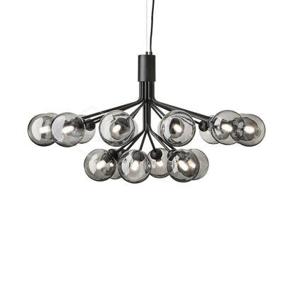 Aurora Glass Sphere Cluster Chandelier