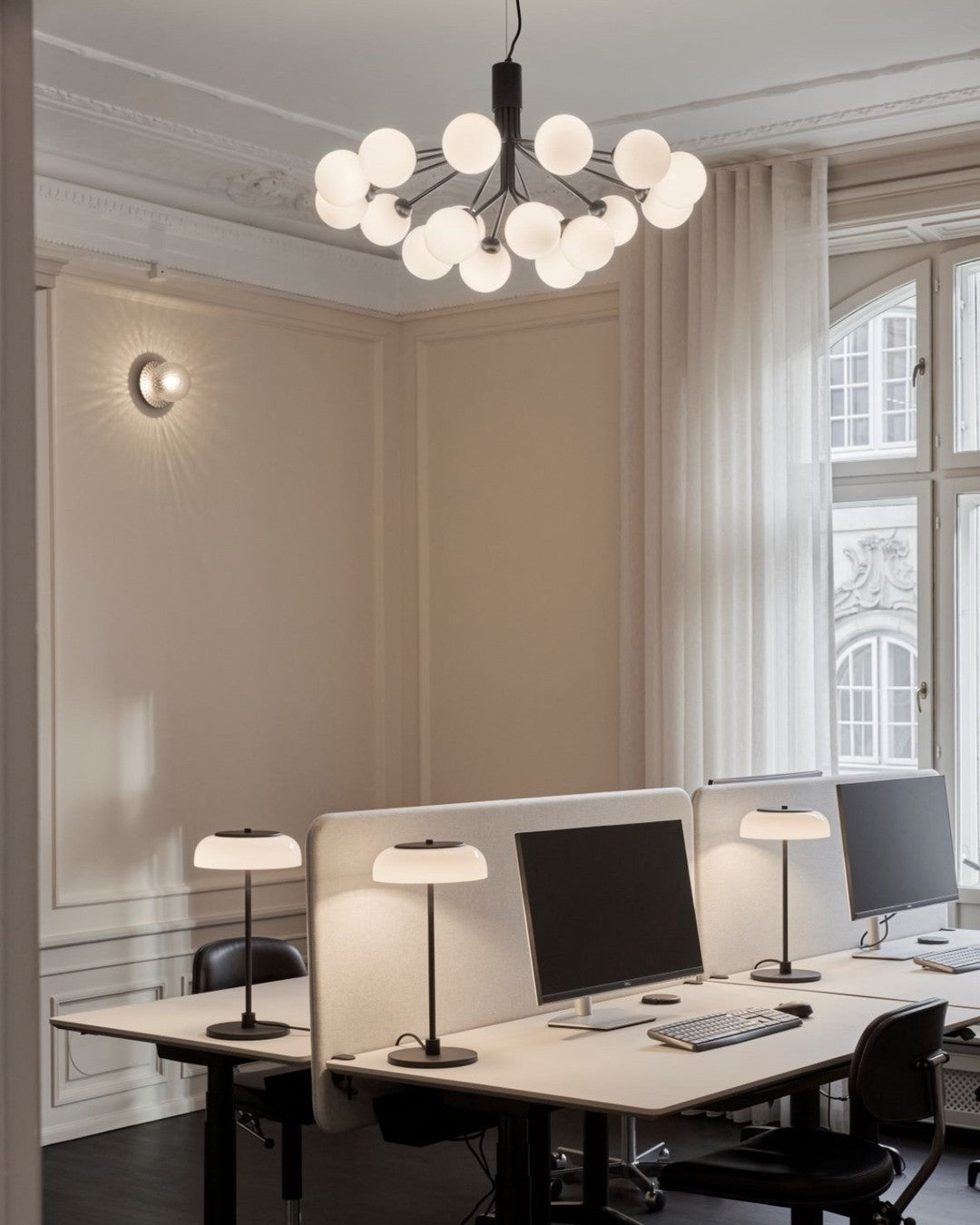 Aurora Glass Sphere Cluster Chandelier