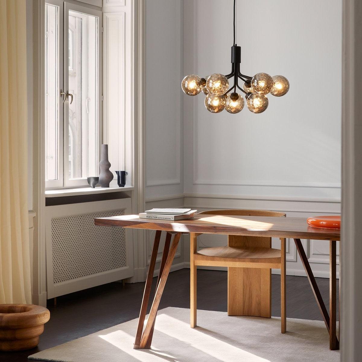 Aurora Glass Sphere Cluster Chandelier