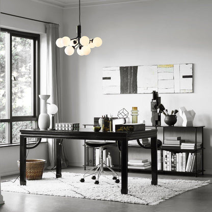Aurora Glass Sphere Cluster Chandelier