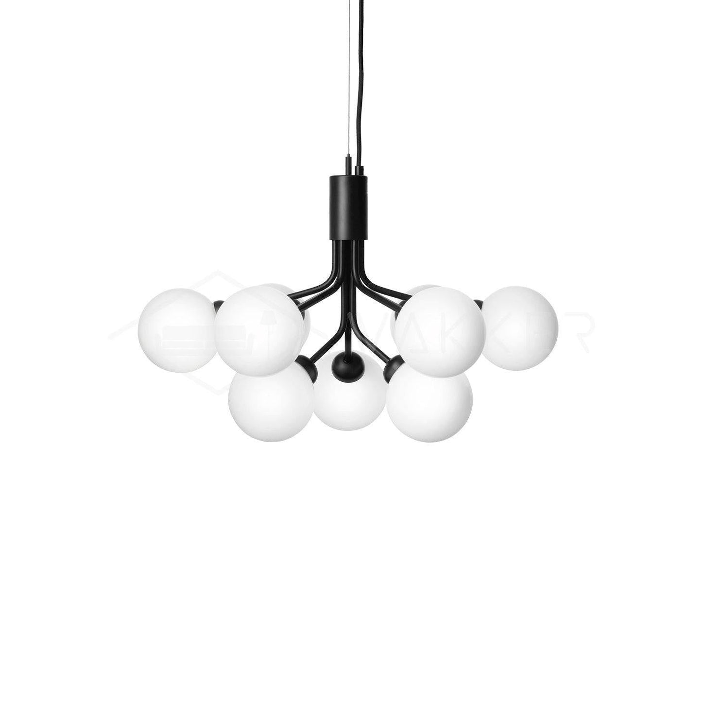Aurora Glass Sphere Cluster Chandelier