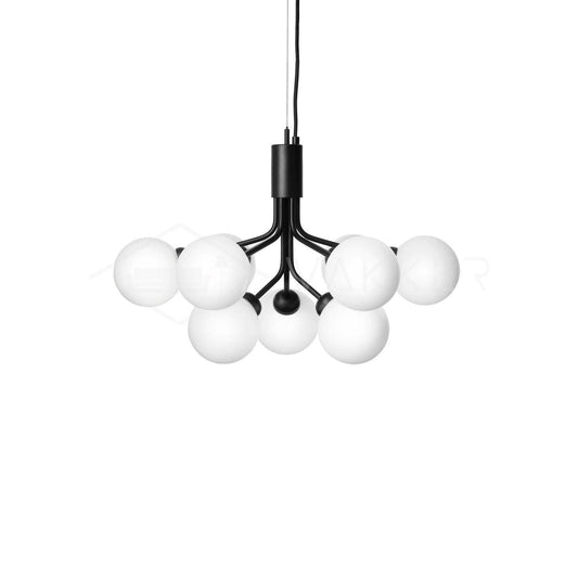 Aurora Glass Sphere Cluster Chandelier