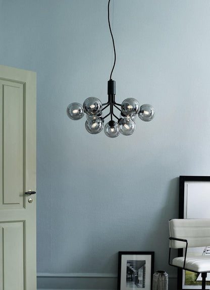 Aurora Glass Sphere Cluster Chandelier