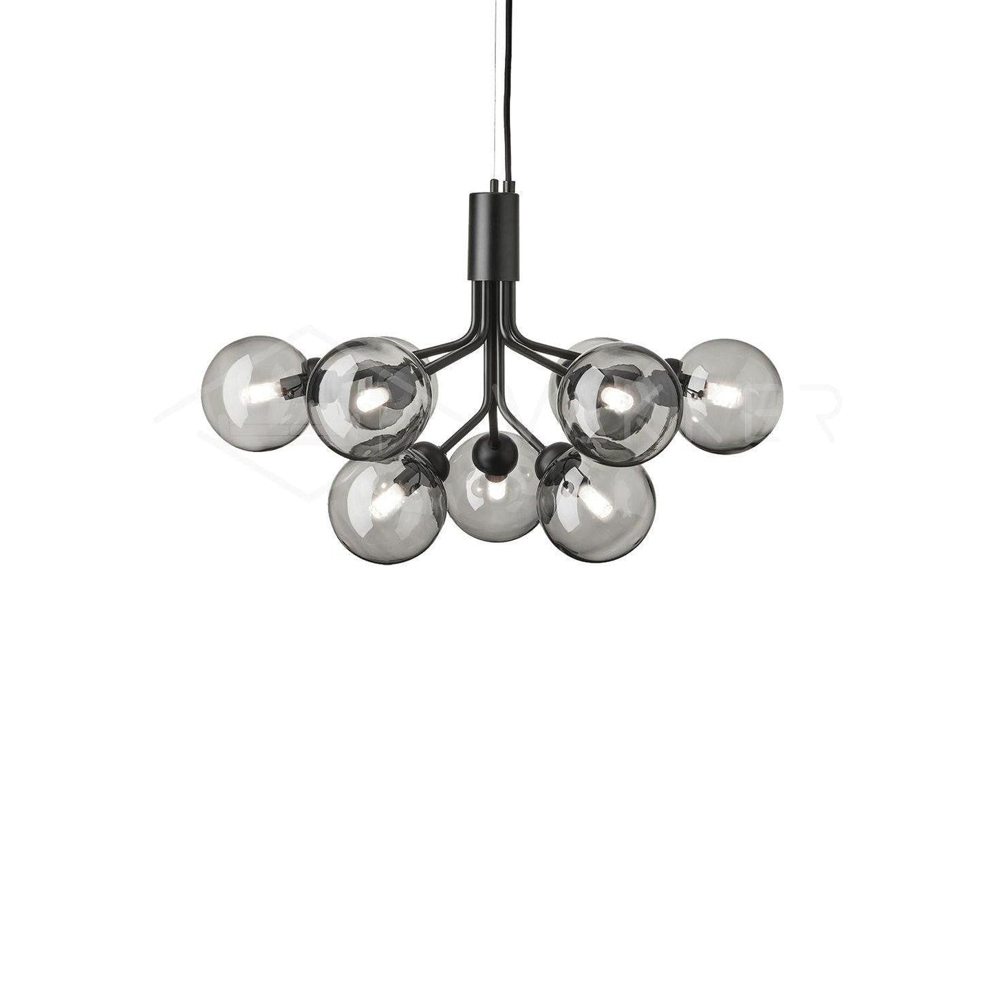 Aurora Glass Sphere Cluster Chandelier