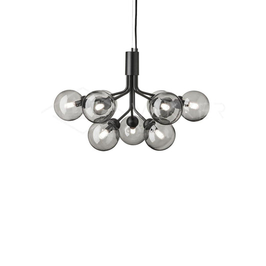 Aurora Glass Sphere Cluster Chandelier