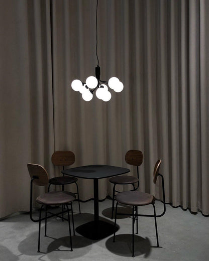 Aurora Glass Sphere Cluster Chandelier