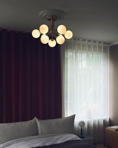 Aurora Glass Sphere Cluster Chandelier