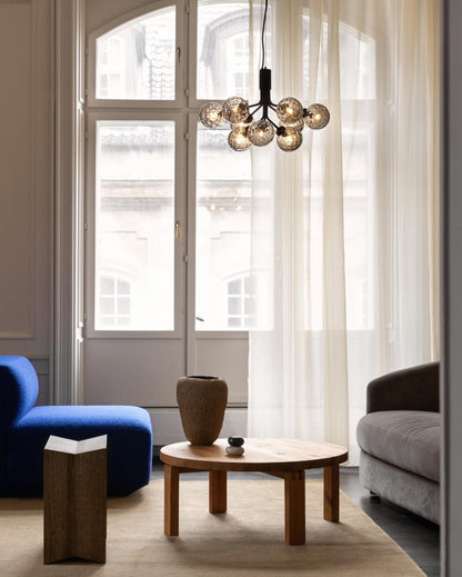 Aurora Glass Sphere Cluster Chandelier