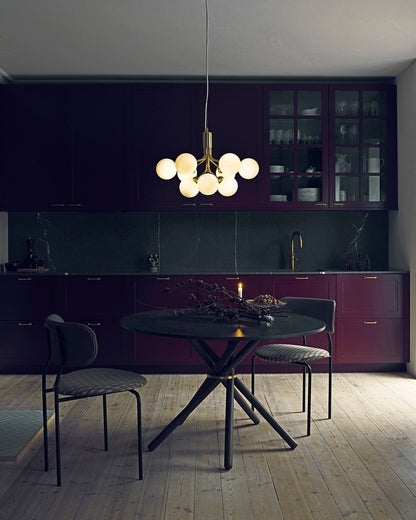 Aurora Glass Sphere Cluster Chandelier