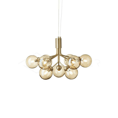 Aurora Glass Sphere Cluster Chandelier