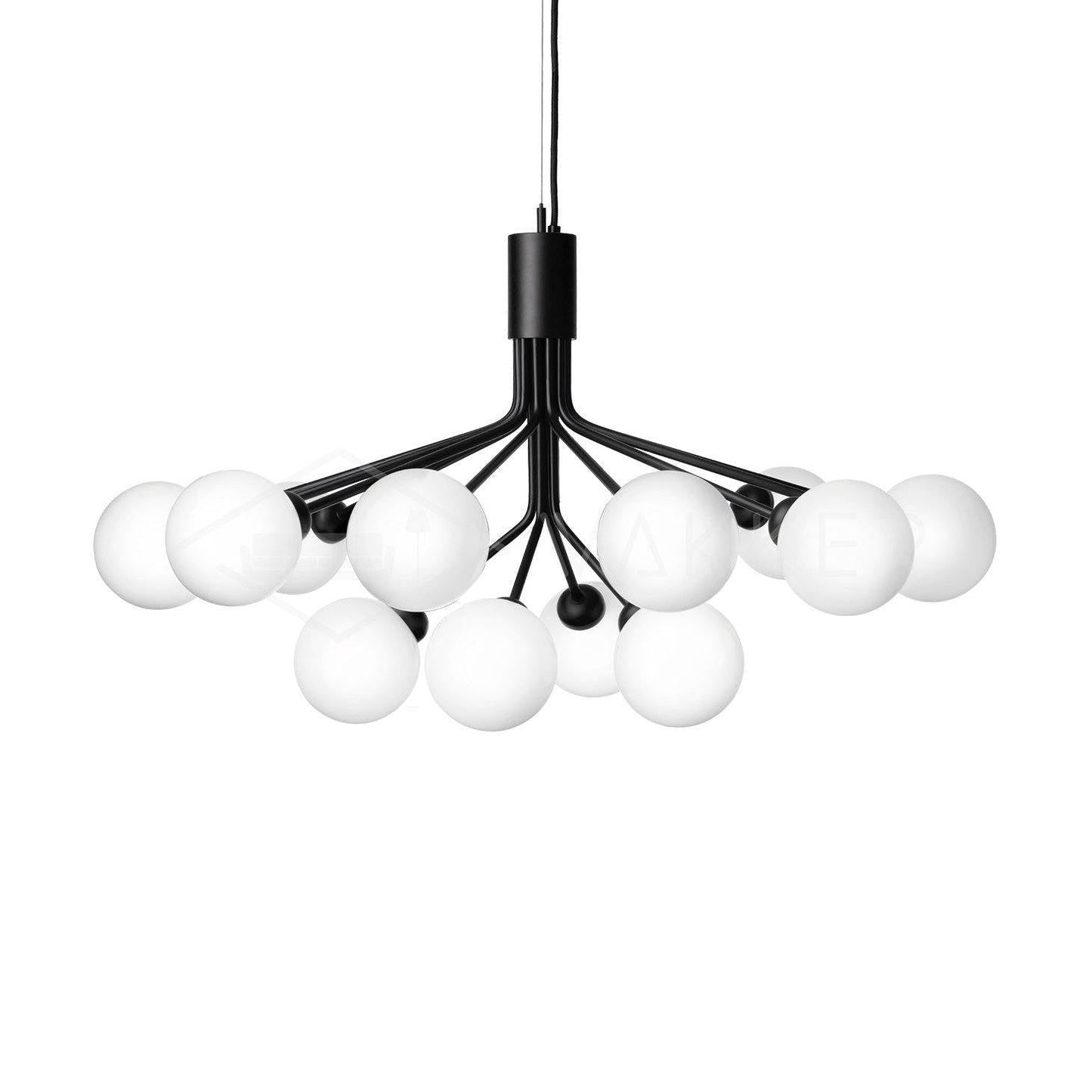 Aurora Glass Sphere Cluster Chandelier