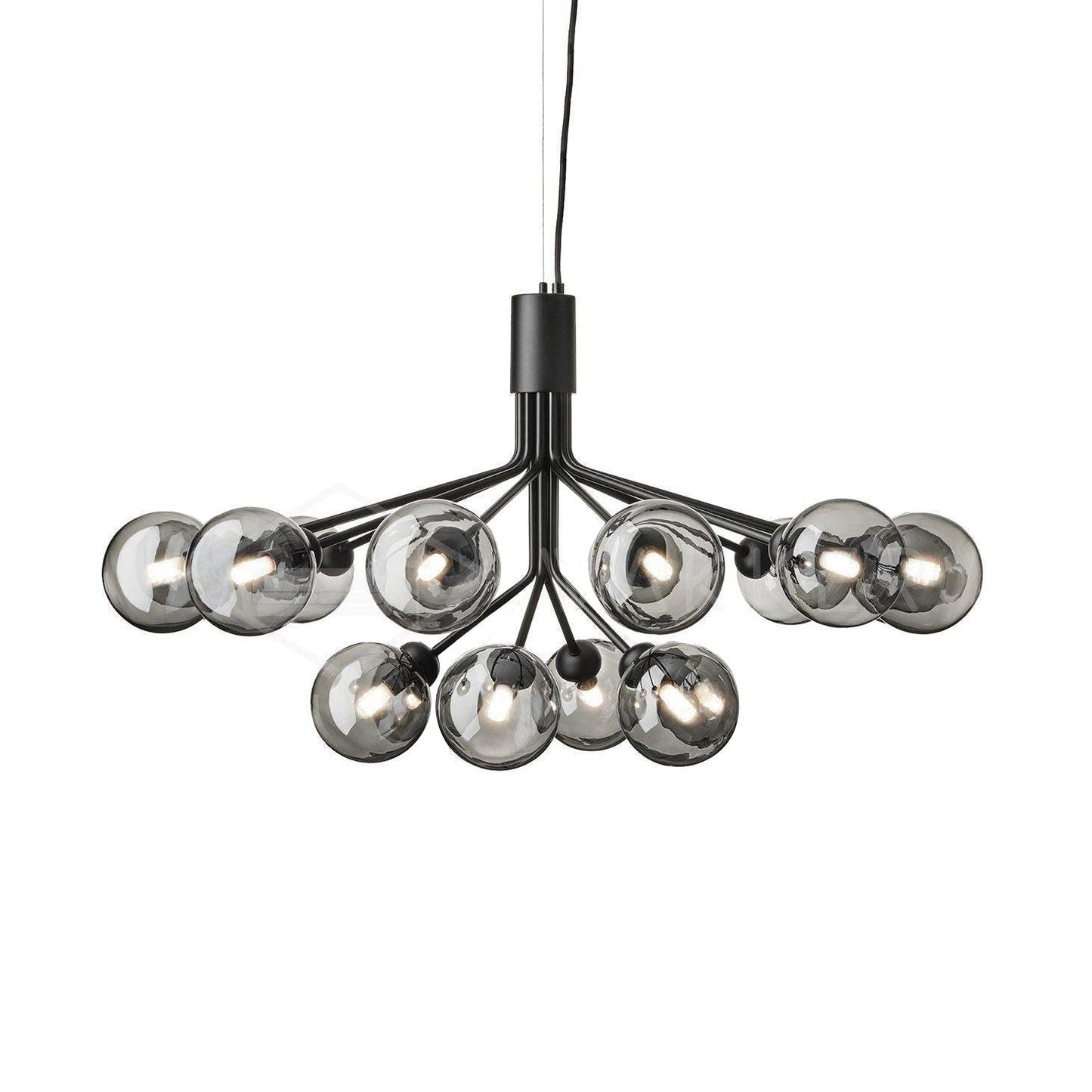 Aurora Glass Sphere Cluster Chandelier