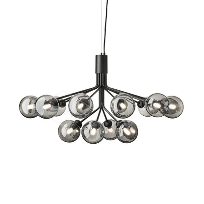 Aurora Glass Sphere Cluster Chandelier