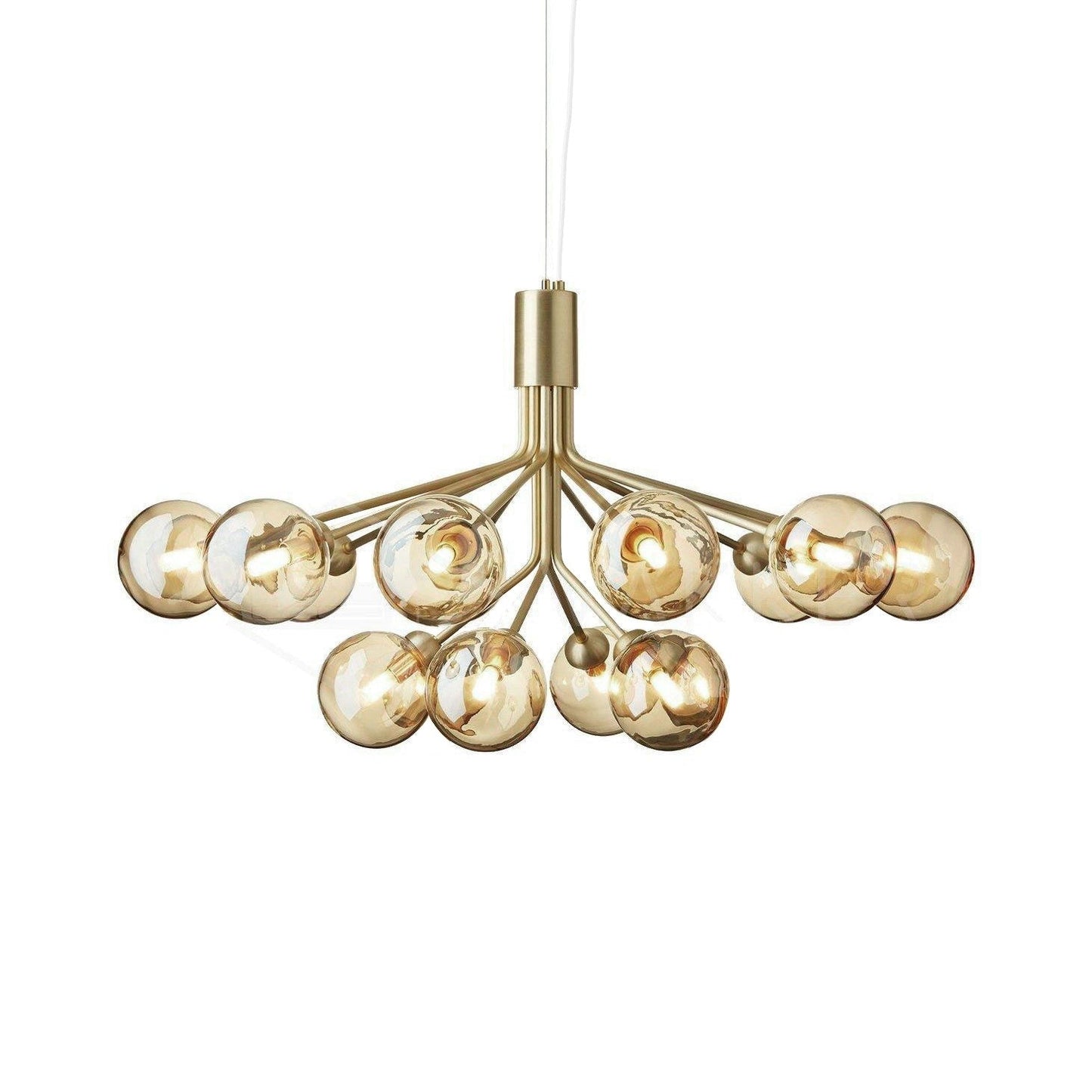 Aurora Glass Sphere Cluster Chandelier