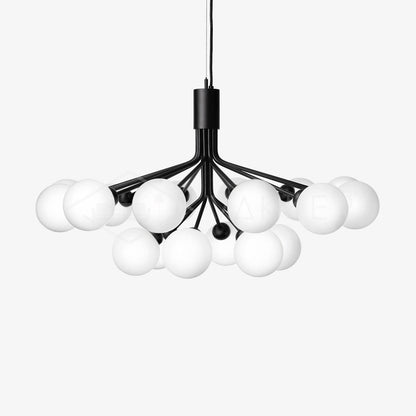Aurora Glass Sphere Cluster Chandelier