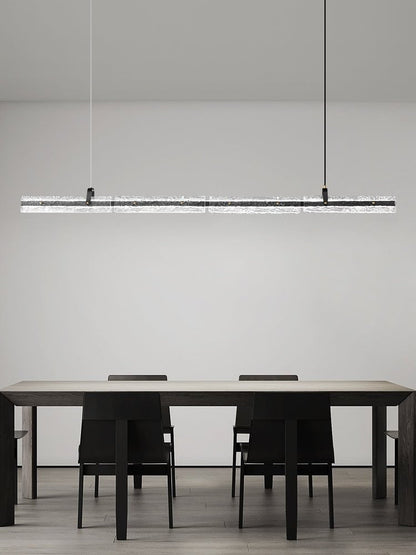 Black Ice Linear Glass Pendant