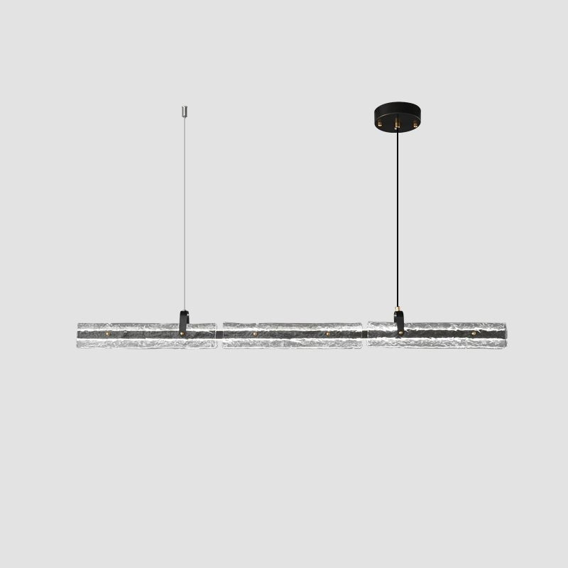 Black Ice Linear Glass Pendant