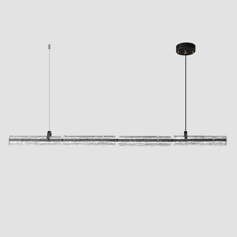Black Ice Linear Glass Pendant