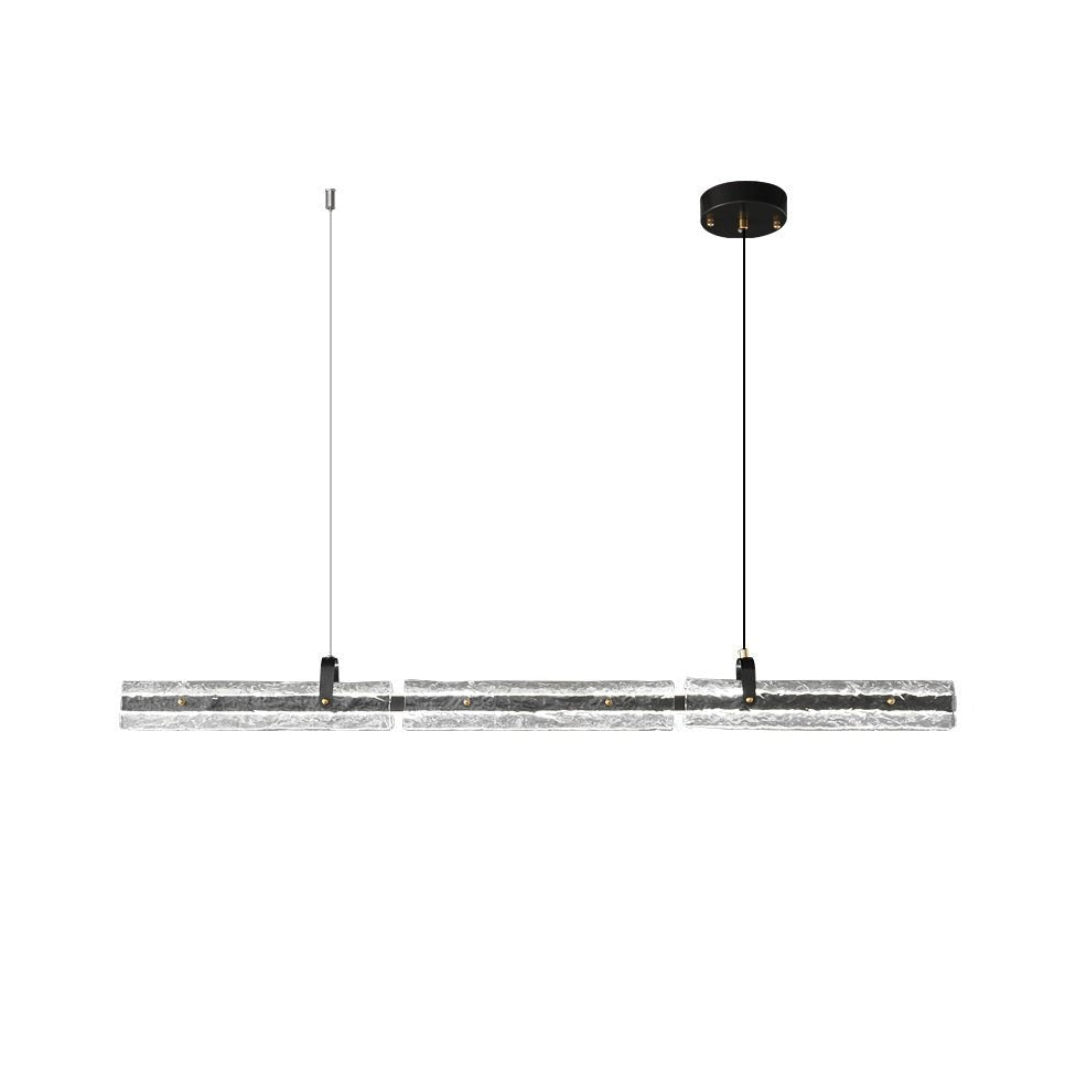 Black Ice Linear Glass Pendant