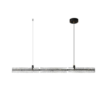 Black Ice Linear Glass Pendant