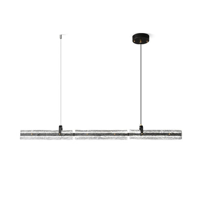 Black Ice Linear Glass Pendant
