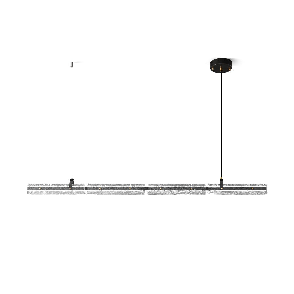 Black Ice Linear Glass Pendant