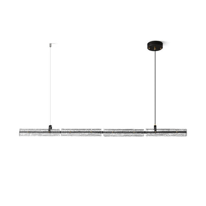 Black Ice Linear Glass Pendant