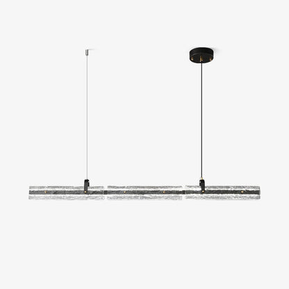 Black Ice Linear Glass Pendant