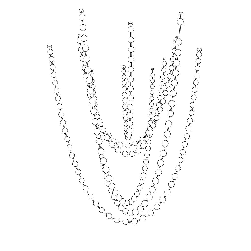 Celestial Strand Necklace Chandelier