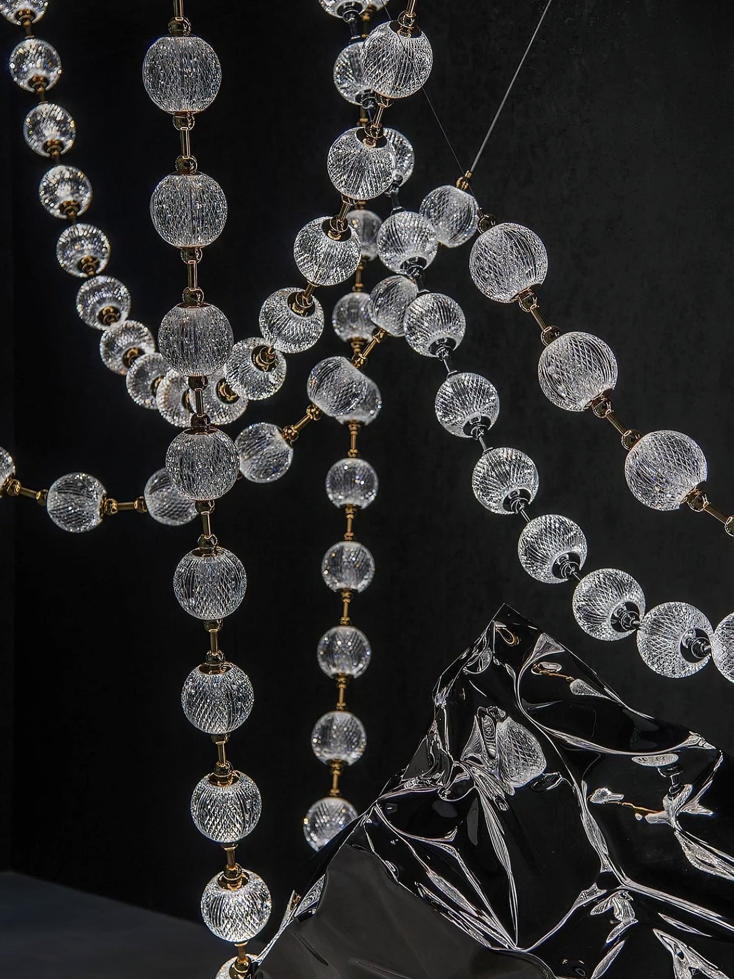 Celestial Strand Necklace Chandelier