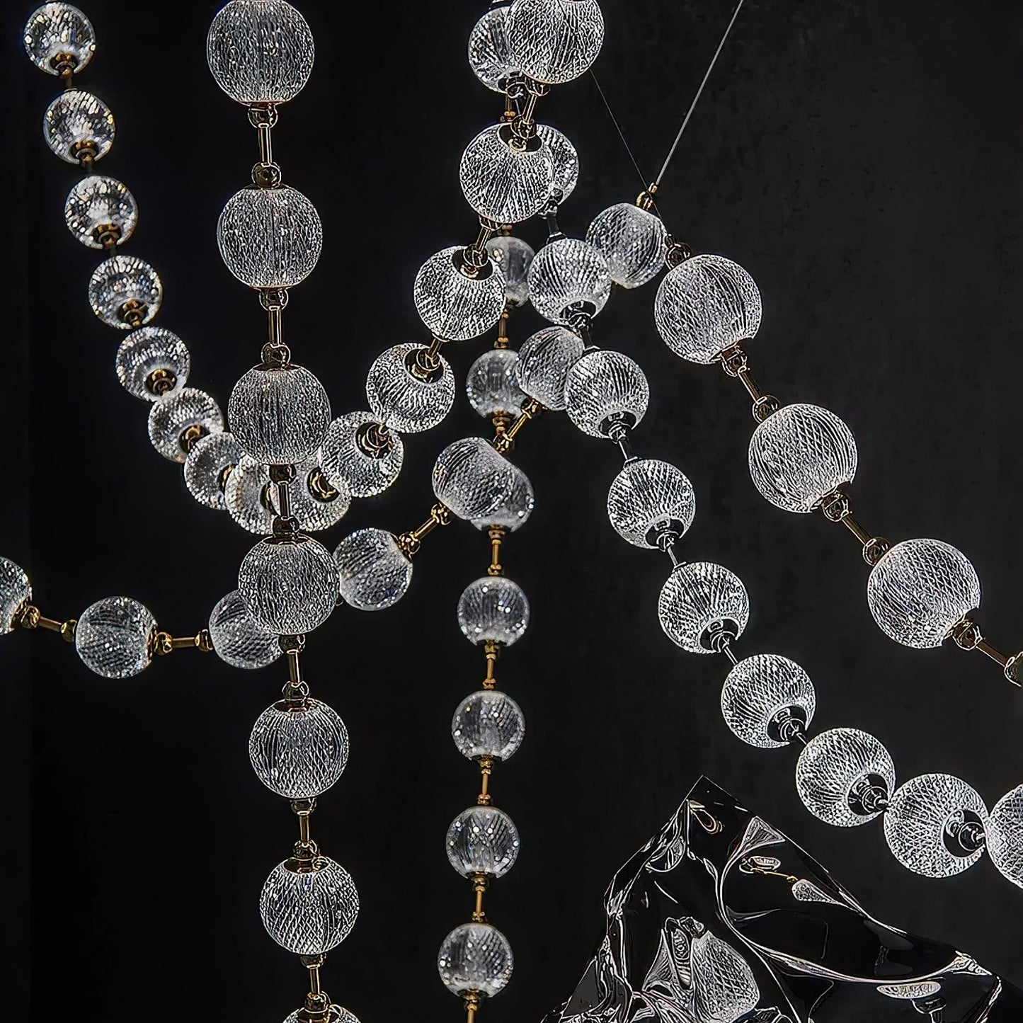 Celestial Strand Necklace Chandelier