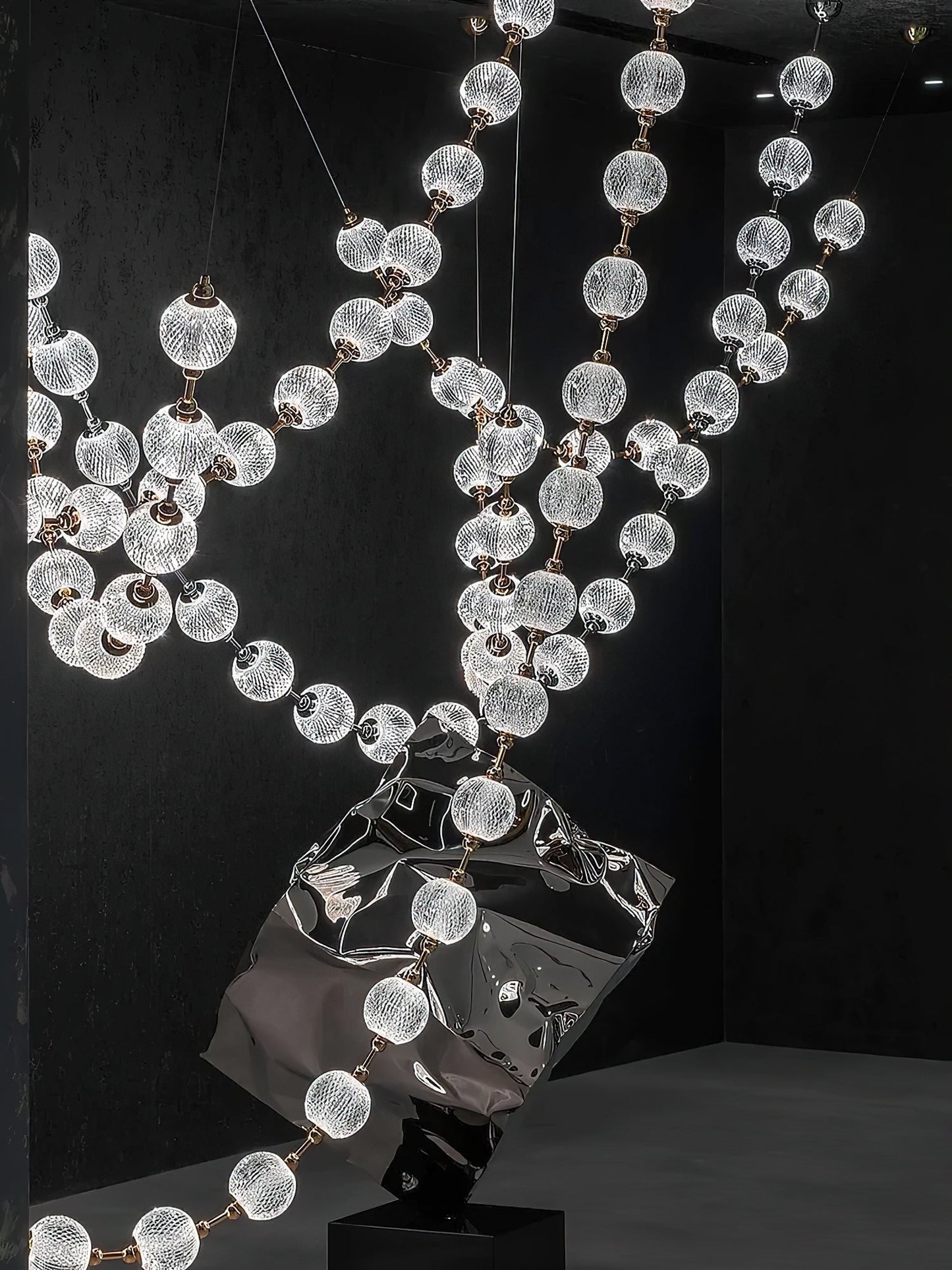 Celestial Strand Necklace Chandelier