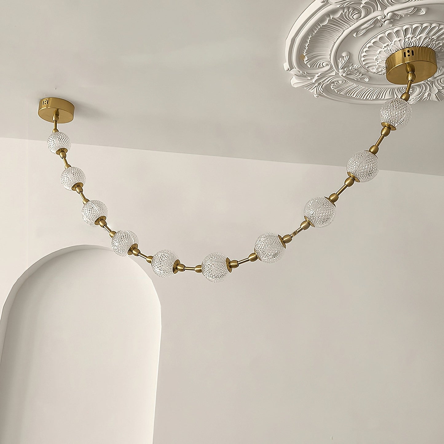Celestial Strand Necklace Chandelier
