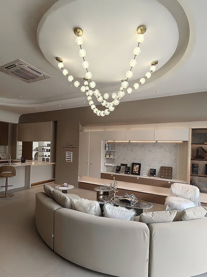 Celestial Strand Necklace Chandelier