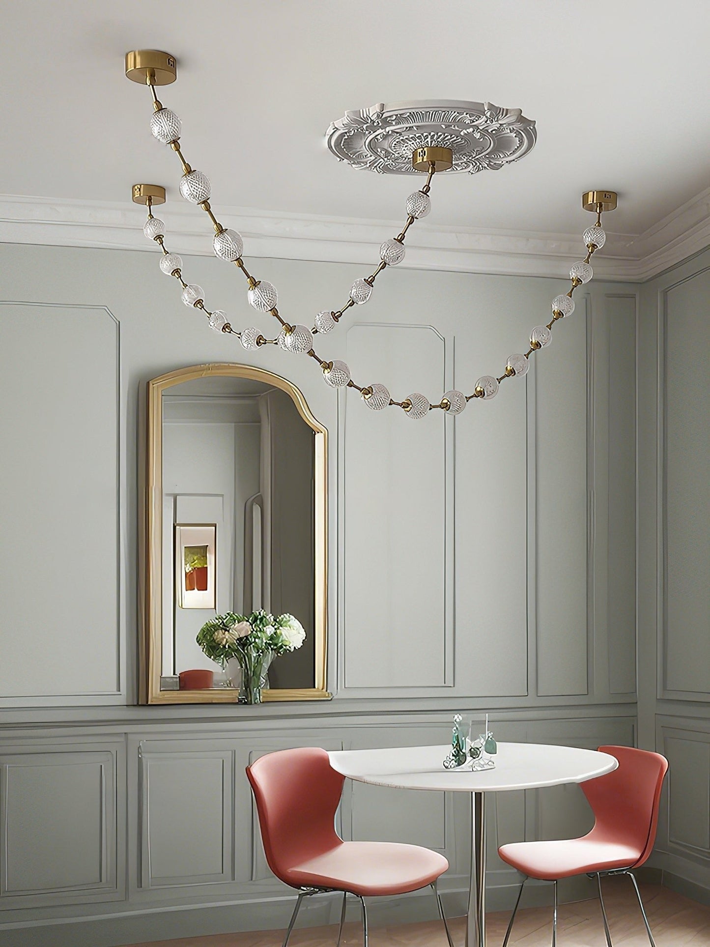 Celestial Strand Necklace Chandelier