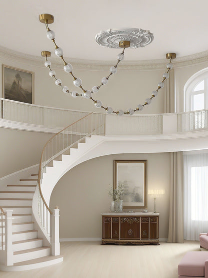 Celestial Strand Necklace Chandelier