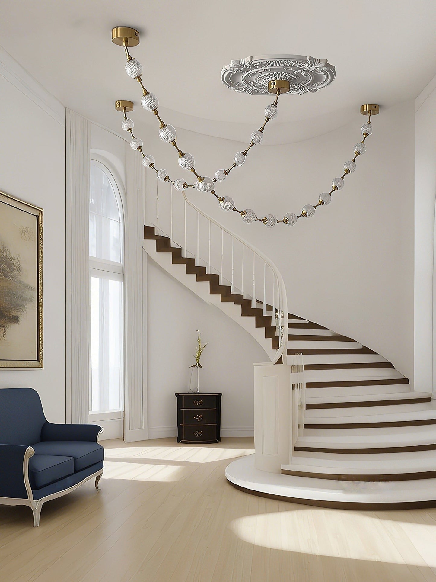 Celestial Strand Necklace Chandelier