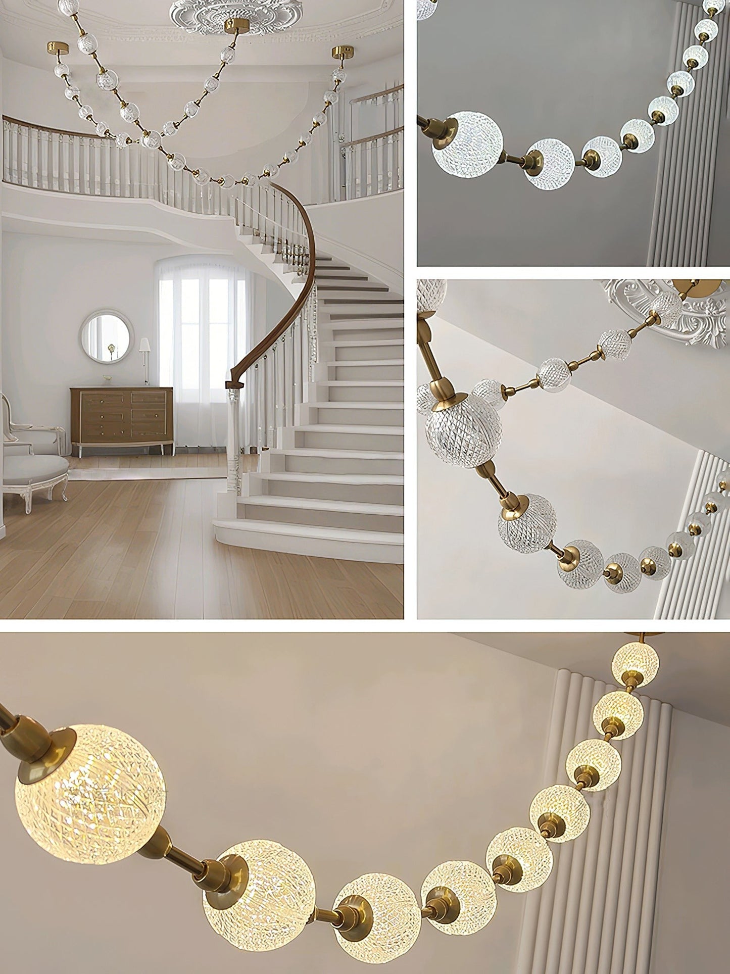 Celestial Strand Necklace Chandelier