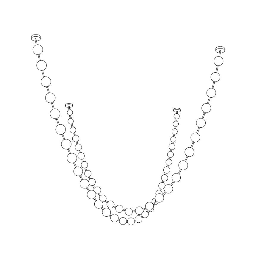 Celestial Strand Necklace Chandelier