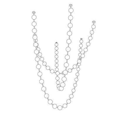 Celestial Strand Necklace Chandelier
