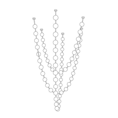 Celestial Strand Necklace Chandelier