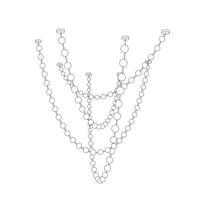Celestial Strand Necklace Chandelier
