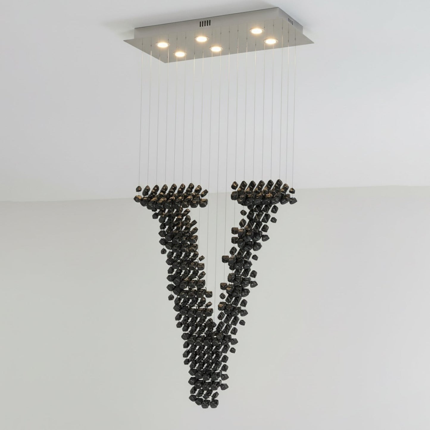 Charcoal Concept Statement Chandelier