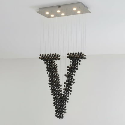 Charcoal Concept Statement Chandelier