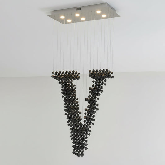 Charcoal Concept Statement Chandelier
