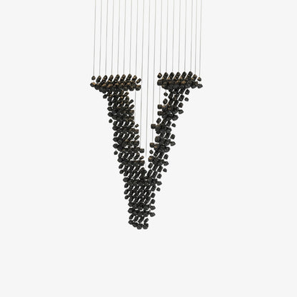 Charcoal Concept Statement Chandelier