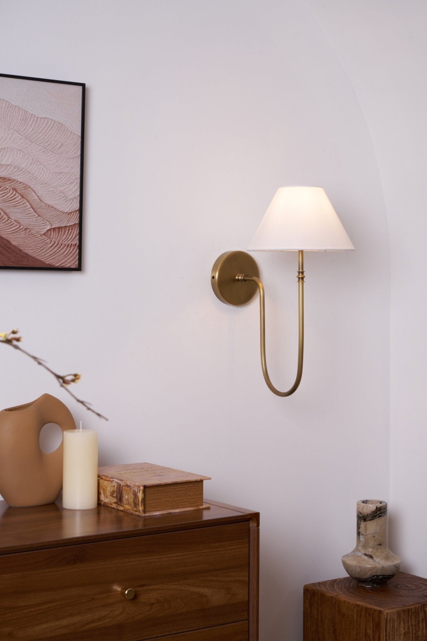 Collins Classic Fabric Wall Sconce