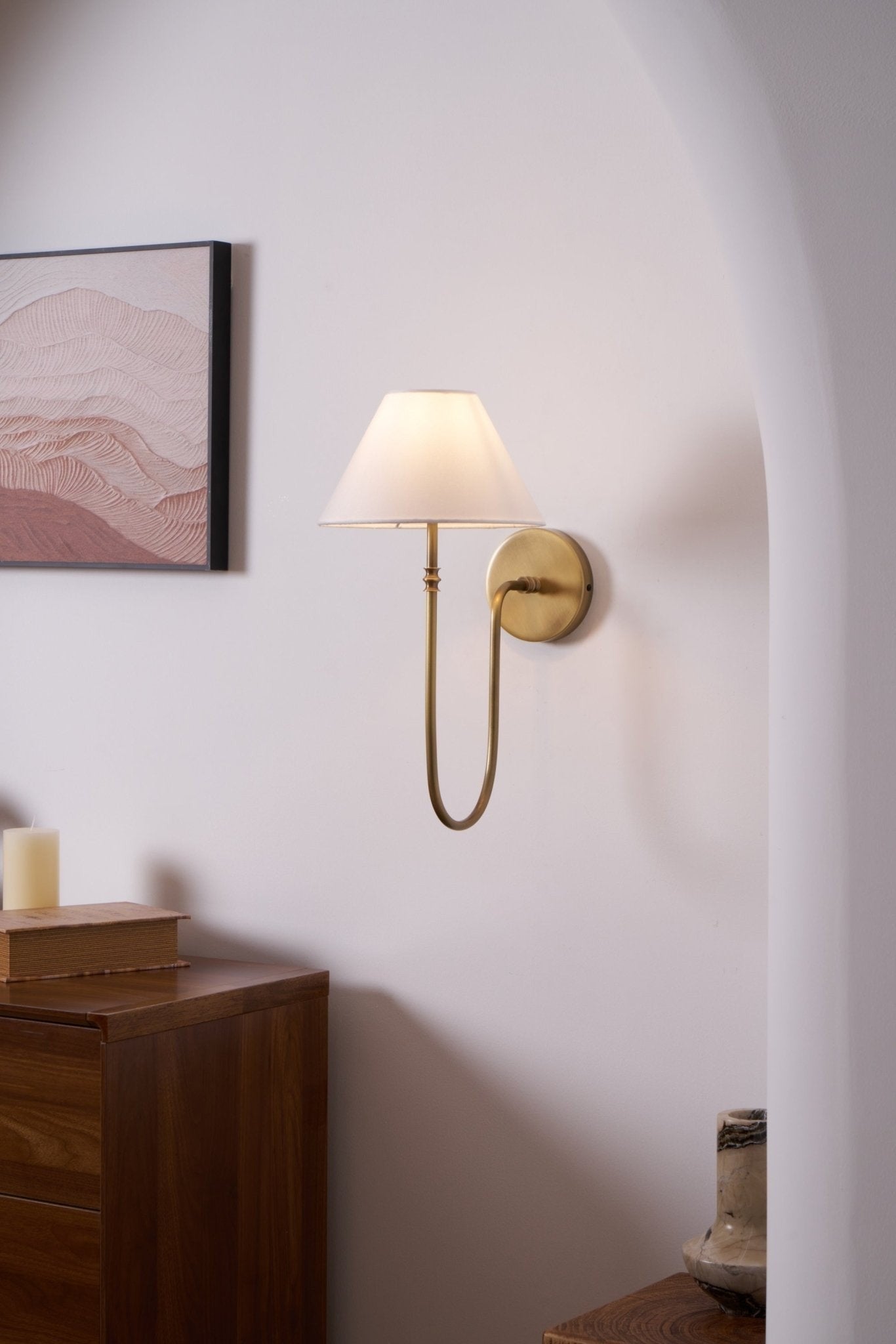 Collins Classic Fabric Wall Sconce