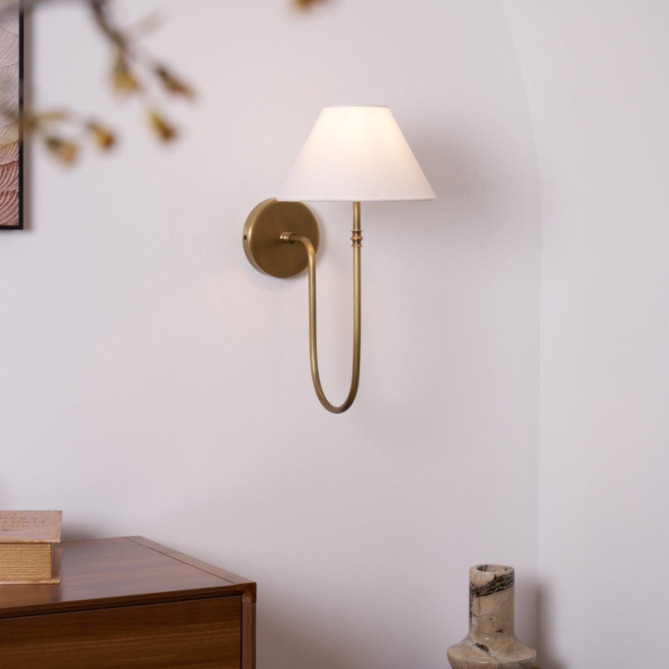 Collins Classic Fabric Wall Sconce