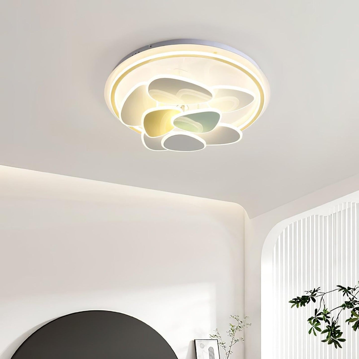 Colorful Cloud Round Ceiling Light